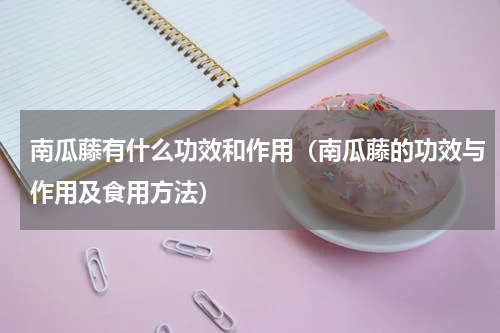 南瓜藤有什么功效和作用（南瓜藤的功效与作用及食用方法）