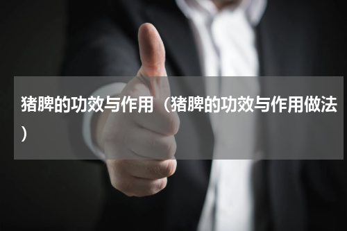 猪脾的功效与作用（猪脾的功效与作用做法）
