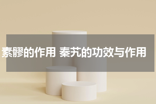 素髎的作用 秦艽的功效与作用