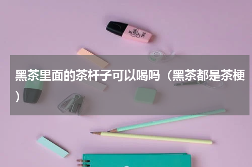 黑茶里面的茶杆子可以喝吗（黑茶都是茶梗）
