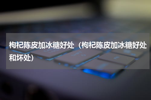 枸杞陈皮加冰糖好处（枸杞陈皮加冰糖好处和坏处）