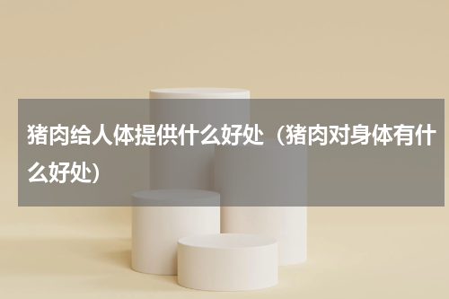 猪肉给人体提供什么好处（猪肉对身体有什么好处）