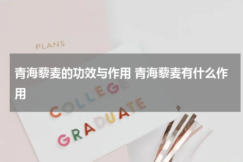 青海藜麦的功效与作用 青海藜麦有什么作用