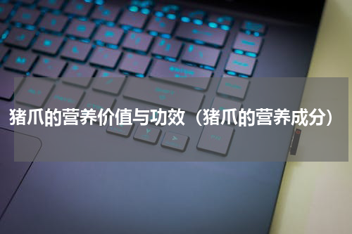 猪爪的营养价值与功效（猪爪的营养成分）