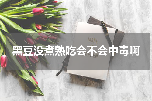 黑豆没煮熟吃会不会中毒啊