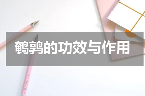 鹌鹑的功效与作用