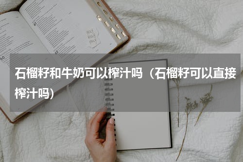 石榴籽和牛奶可以榨汁吗（石榴籽可以直接榨汁吗）