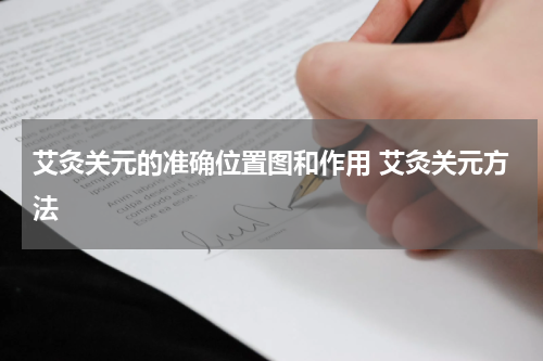 艾灸关元的准确位置图和作用 艾灸关元方法