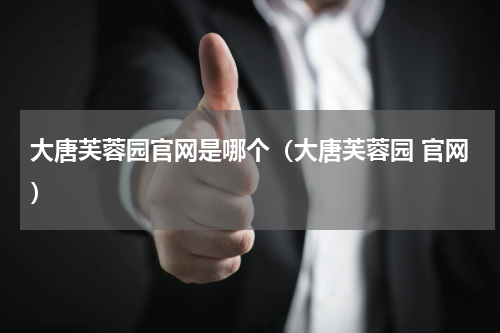 大唐芙蓉园官网是哪个（大唐芙蓉园 官网）