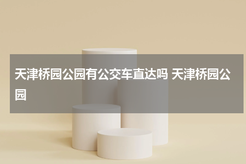 天津桥园公园有公交车直达吗 天津桥园公园