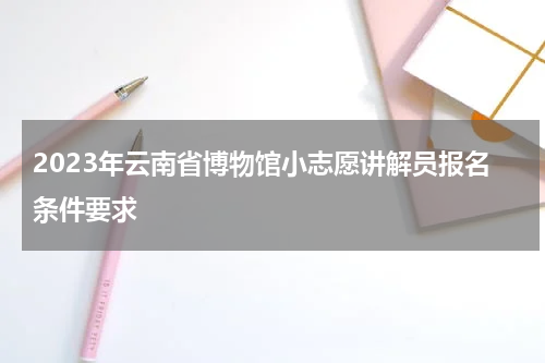 2023年云南省博物馆小志愿讲解员报名条件要求